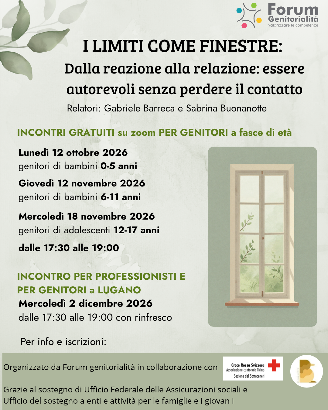 Copia di I LIMITI COME FINESTRE - Associazione Forum Genitorialità